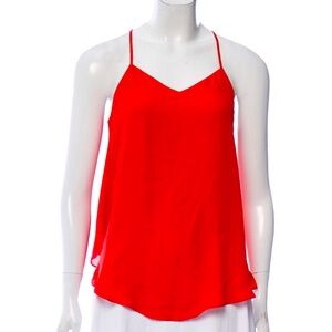 Haute Hippie Orange Silk Ruffle Cami - Size XS